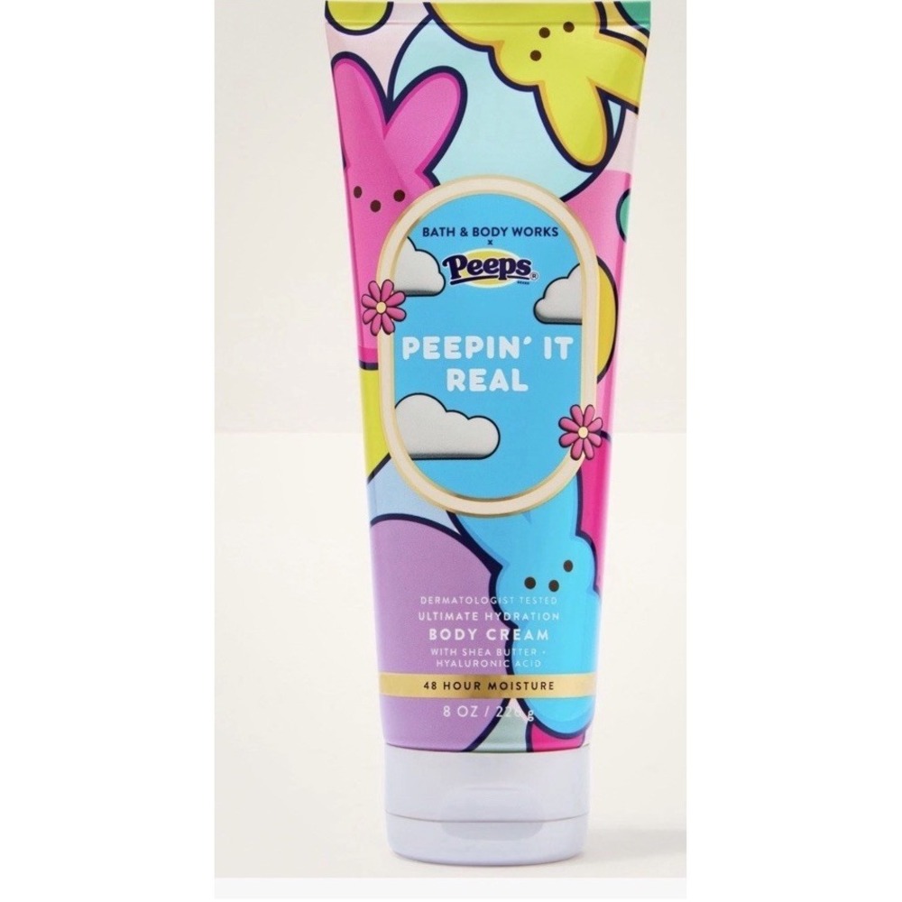 Bath & Body Works PEEPS Peepin' It Real Body Cream‎ 8 oz Easter 2026 New